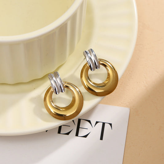 Metallurgy Two-toned Earrings