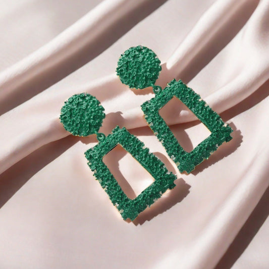 Mossy textured Earrings