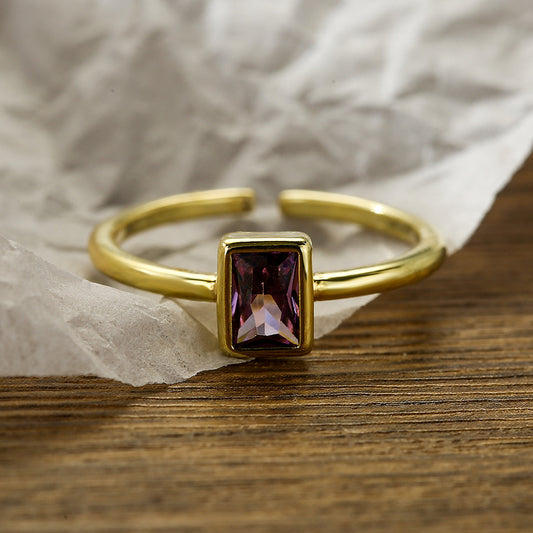 Purple Prism Ring