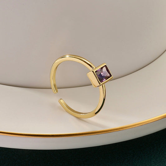 Purple Prism Ring