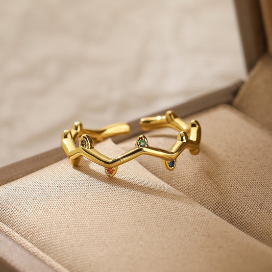 Golden Vine Wrap Ring