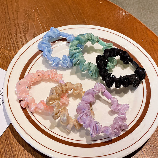 Pastel Puff Scrunchie Combo (Pack of 6)
