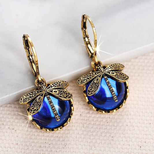 Dragonfly Huggies Earrings
