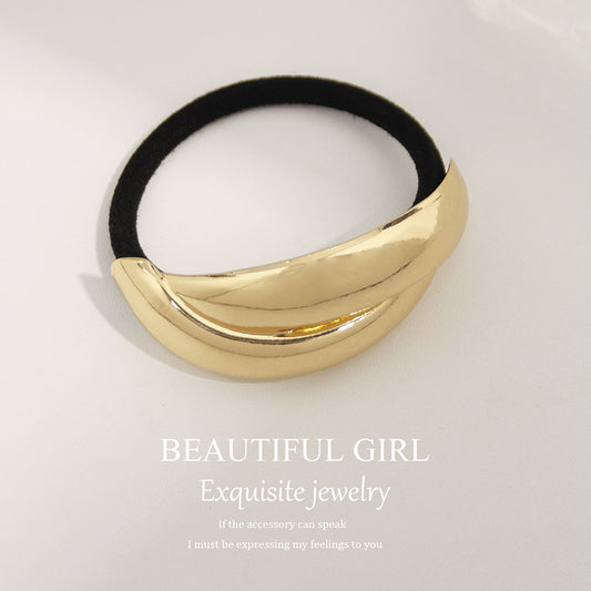 Modernist Statement Metal Hair Tie