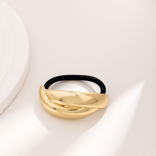 Modernist Statement Metal Hair Tie