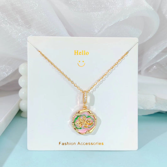 Willow of Pastel Vintage Necklace