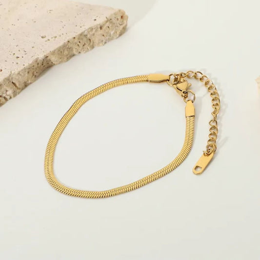 Barely Basic Chunky Gold Bracelet
