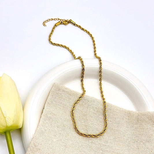 Subtle Statement Twisted Necklace