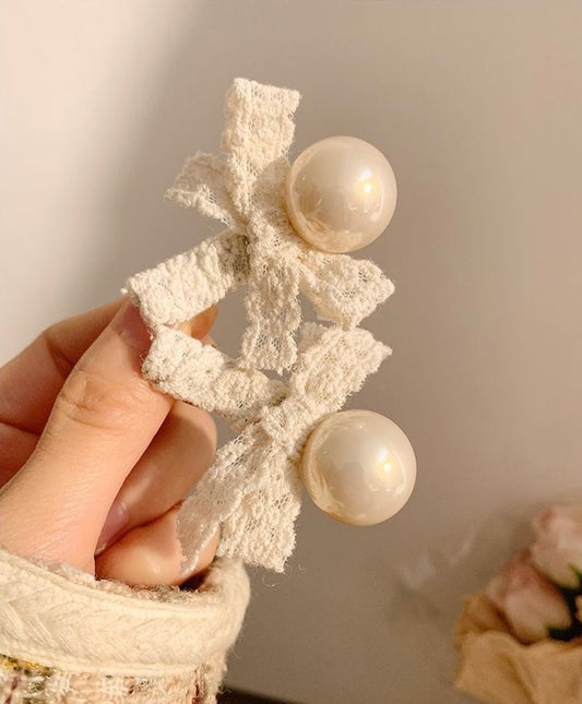 Lover’s Lace Pearl Hair Clip (1pc)