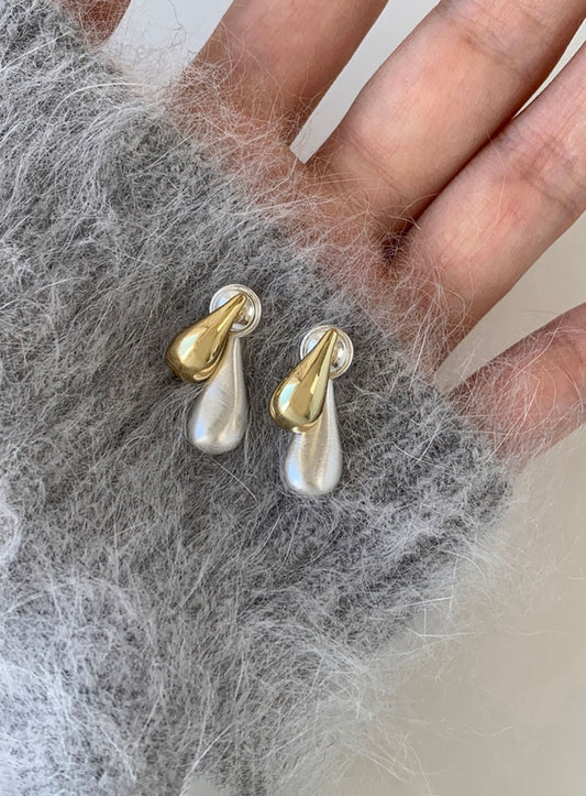 Mixology Metal Teardrop Earrings