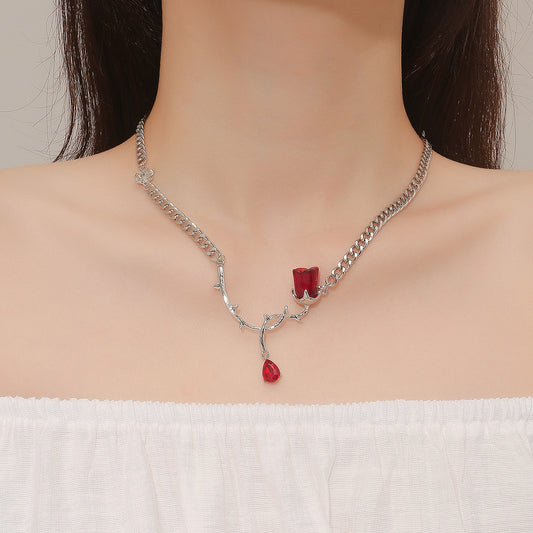 Vampire Rose Necklace