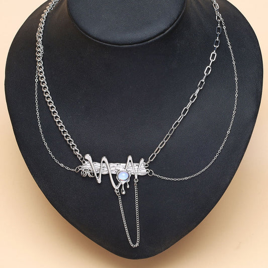 Edgy Cosmos Chunky Necklace