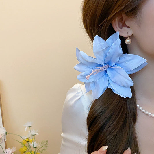 Wildflower Blue Hair Clip
