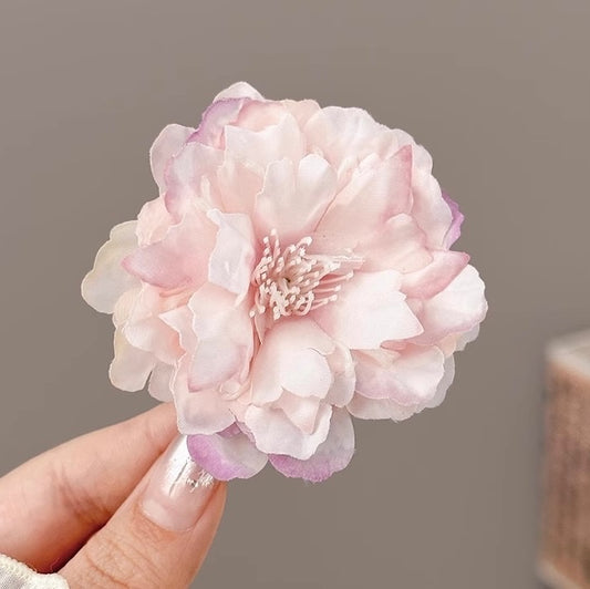 She’s blushing! Flower Hair Clip