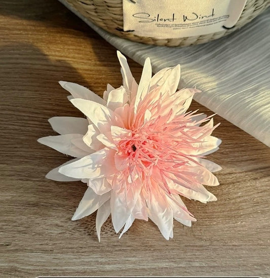 Rosy Whisper Floral Hair Clip