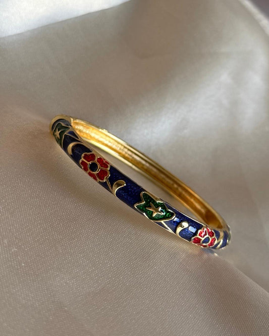 Nightshade Blossom Enamel Bracelet