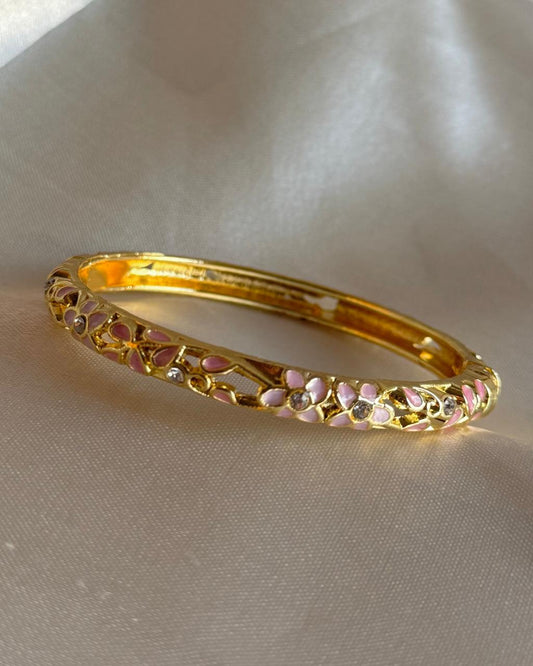 Cecilia Blushed Enamel Bangle