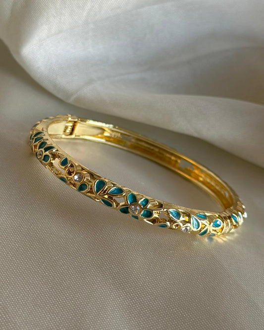 Blue Mabel Enamel Bracelet