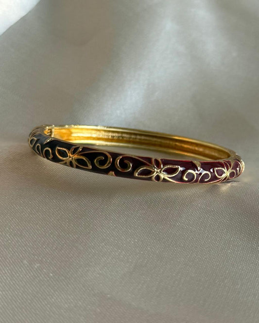 Vintage Swirls Enamel Bracelet