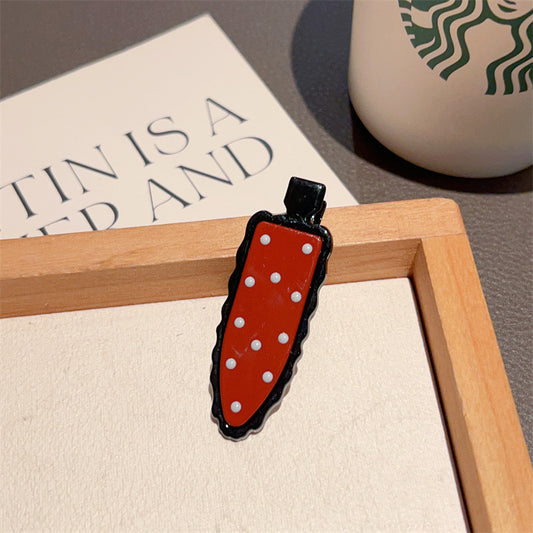 Sprinkled Scarlet Hair Clip