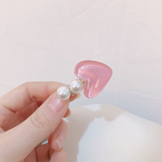 Sweetheart Pearls Hair Clip