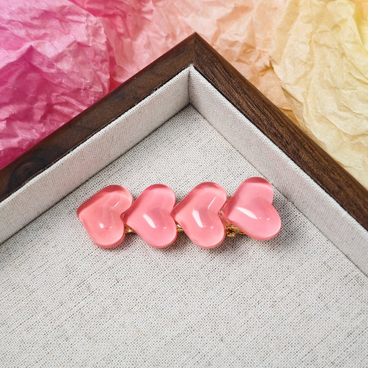 Cupid Heart Drops Hair Clip
