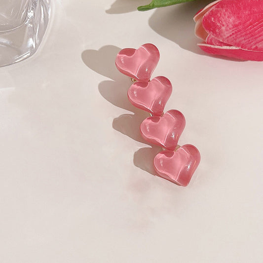 Cupid Heart Drops Hair Clip