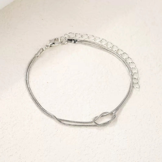 Tied forever! Silver Bracelet