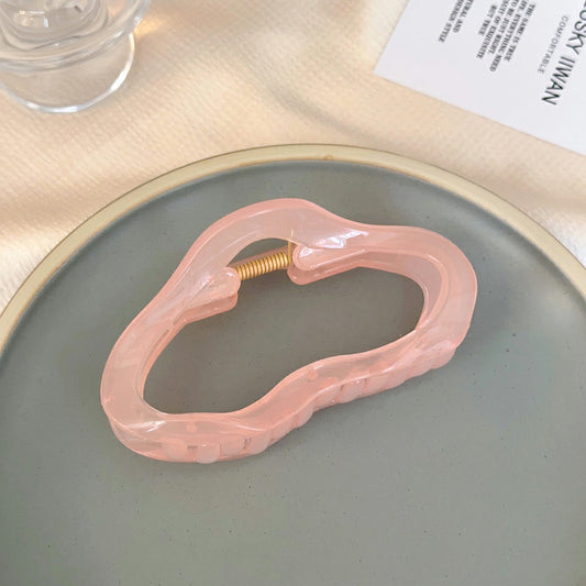 Candy-Pink Cloud Claw Clip