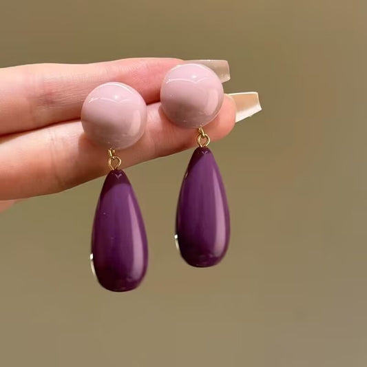 Purple Please! Dangling Earrings