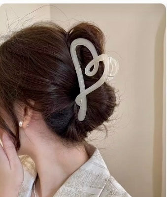 Abstract Love Claw Clip