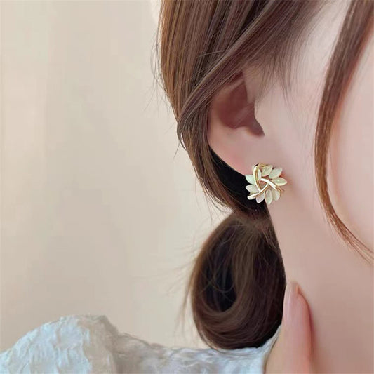 Spiralling Elegance Floral Earrings