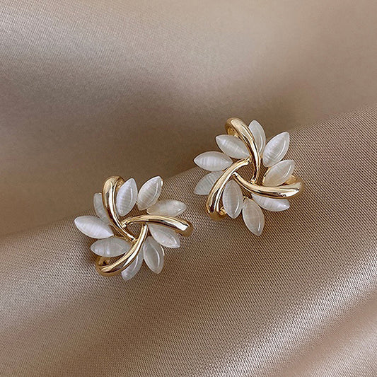Spiralling Elegance Floral Earrings