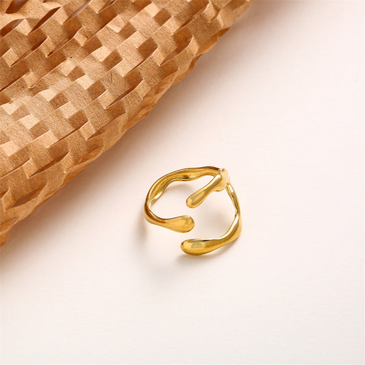 Odette Abstract Gold Ring