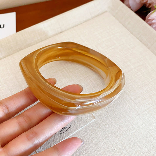 Starry Night Sprig resin bangle