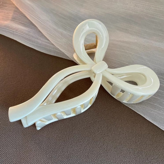 Vanilla Ribbonette Claw Clip