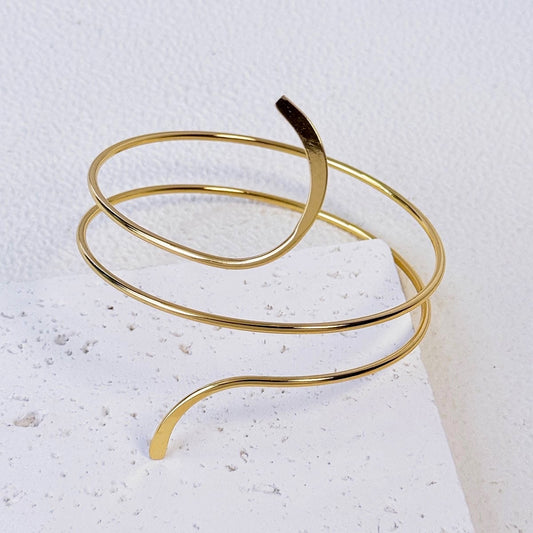 Gilded Curves Arm Cuff