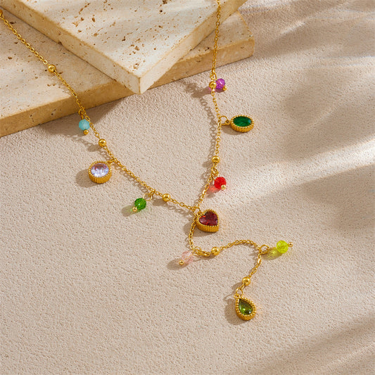 Prettycore Multicolour Y-necklace