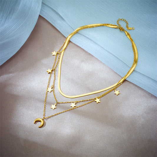 Starry Night Gold Necklace