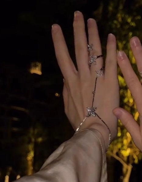 Fairyflake Rhinestone Hand Jewellery