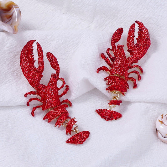 Red Lobster Earrings