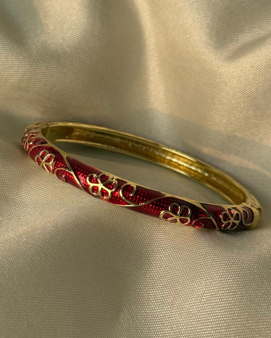 Deep red Duchess Enamel Bangle