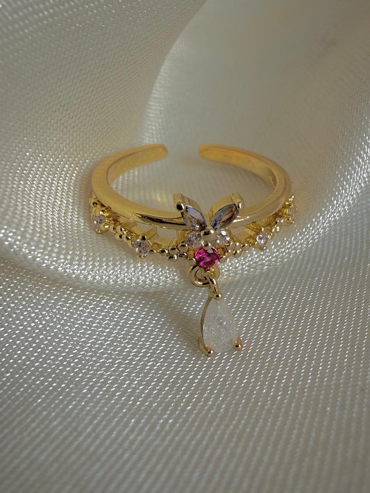 Fae Bloom Dangling Ring