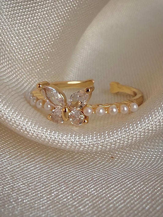 Fairyveil Flutter Pearl Ring