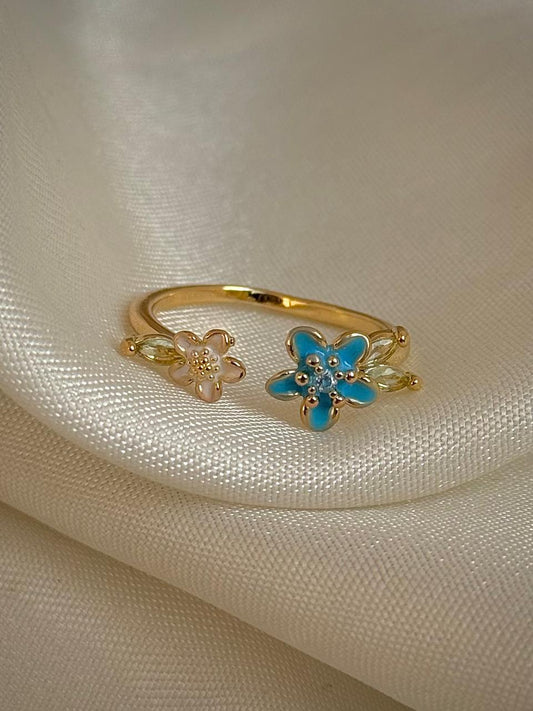 Sapphire Blossom Ring