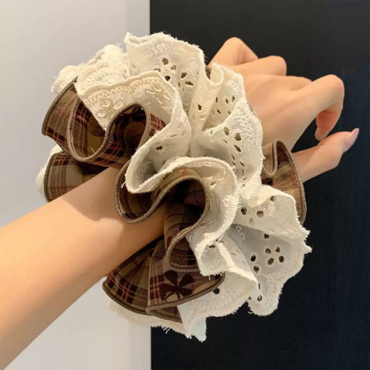 French-Countryside Lacework Scrunchie