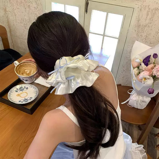 Cinderella Coded Satin Bow Scrunchie (xxl)