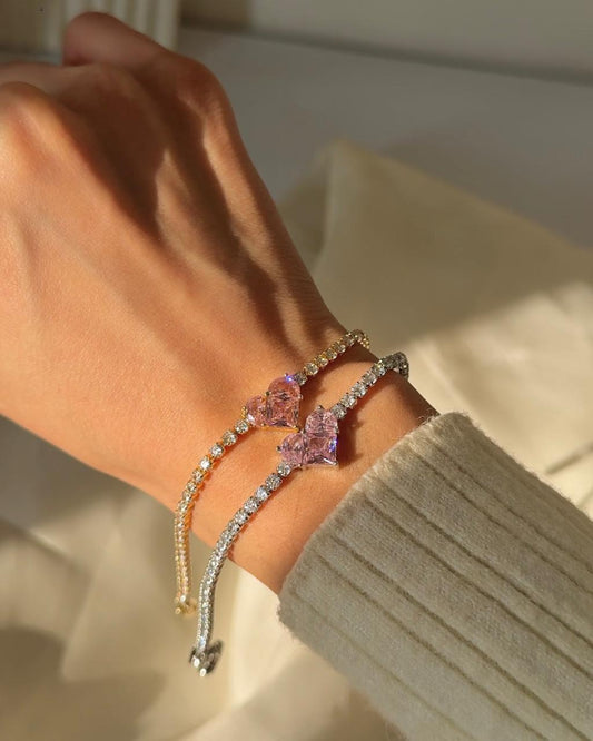 Lover-girl Pink Heart bracelet
