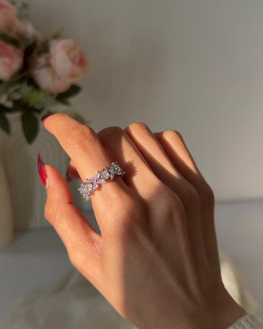 Floral Eternity Band Ring