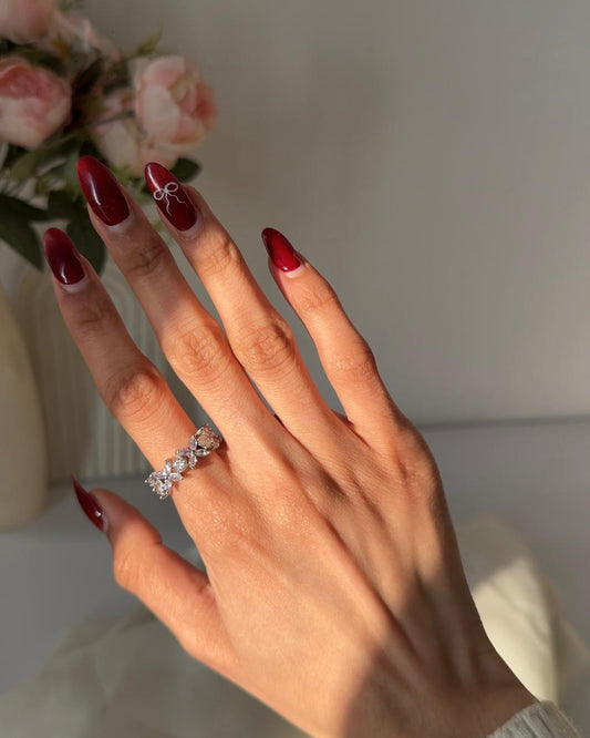 Floral Eternity Band Ring